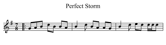 Perfect Storm - staff notation