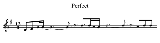 Perfect - staff notation