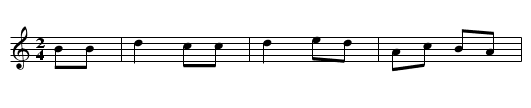 Pericote (CT 086) - staff notation