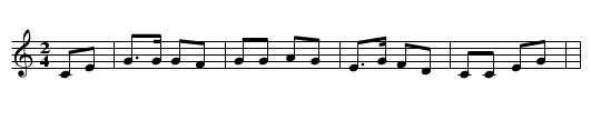 Pericote - staff notation