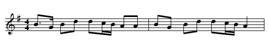 Périgourdine - staff notation