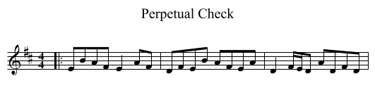Perpetual Check - staff notation
