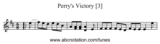 Perry's Victory [3] - staff notation