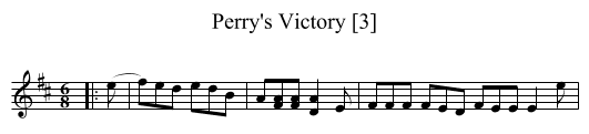 Perry's Victory [3] - staff notation