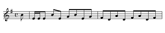 Persie House Reel - staff notation