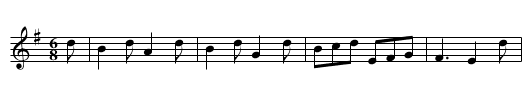 Pert as a Pearmonger - staff notation