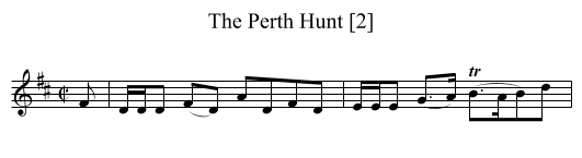 Perth Hunt [2], The - staff notation