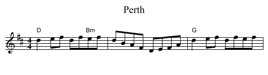 Perth - staff notation
