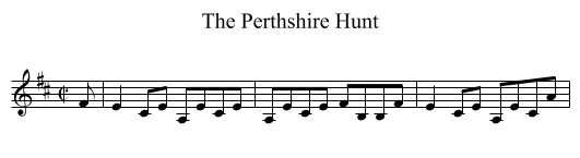 Perthshire Hunt, The - staff notation