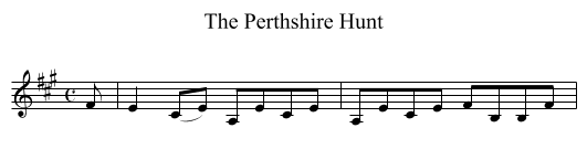 Perthshire Hunt, The - staff notation