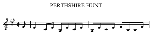 PERTHSHIRE HUNT - staff notation