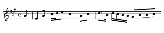 Perth-Shire Volunteer's Strathspey - staff notation