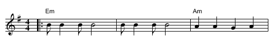 Peruvian Glory to God - staff notation