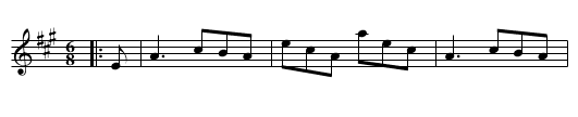 Pet of the Pipers - staff notation