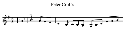Peter Croll's - staff notation