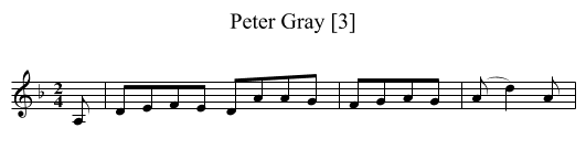 Peter Gray [3] - staff notation