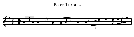 Peter Turbit's - staff notation
