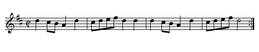 Petit Branle - staff notation