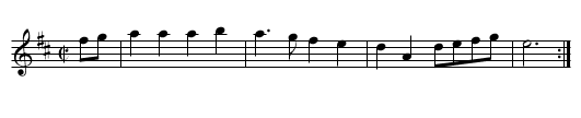Petit Branle - staff notation