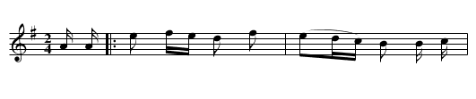 Petit Papillon Volage - staff notation