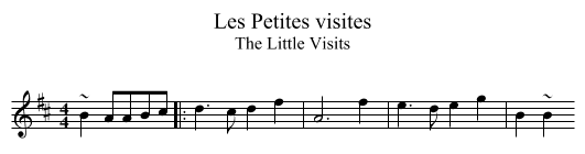 Petites visites, Les - staff notation