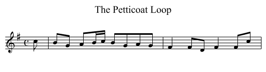 Petticoat Loop, The - staff notation