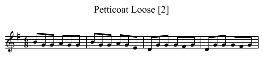 Petticoat Loose [2] - staff notation