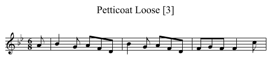 Petticoat Loose [3] - staff notation