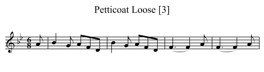 Petticoat Loose [3] - staff notation