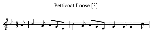 Petticoat Loose [3] - staff notation
