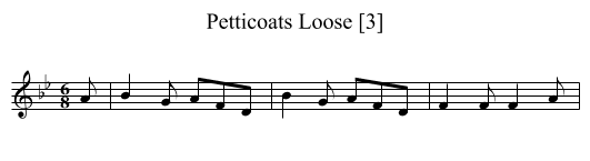 Petticoats Loose [3] - staff notation