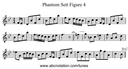 Phantom Sett Figure 4 - staff notation