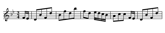PHANTOM SETT (tune 4) - staff notation