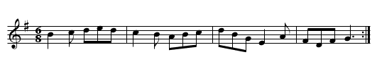 Pheasant's Dance - staff notation