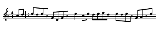 Phelim's Frolic - staff notation