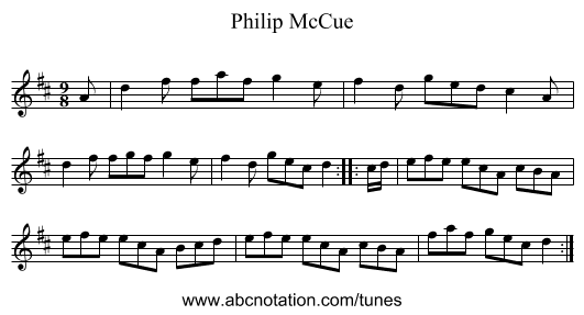 Philip McCue - staff notation