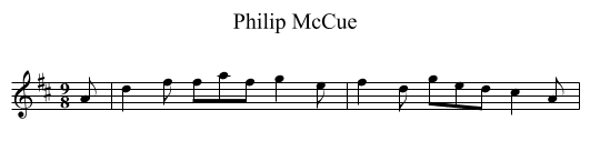 Philip McCue - staff notation