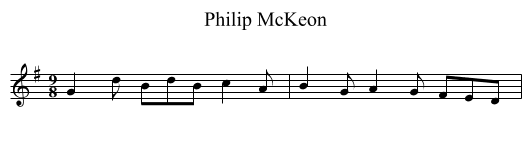 Philip McKeon - staff notation
