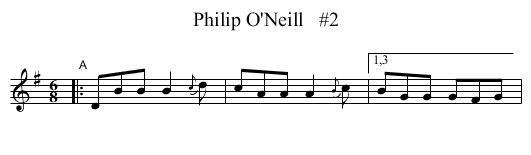 Philip O'Neill   #2 - staff notation
