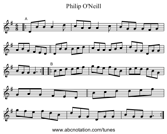 Philip O'Neill - staff notation