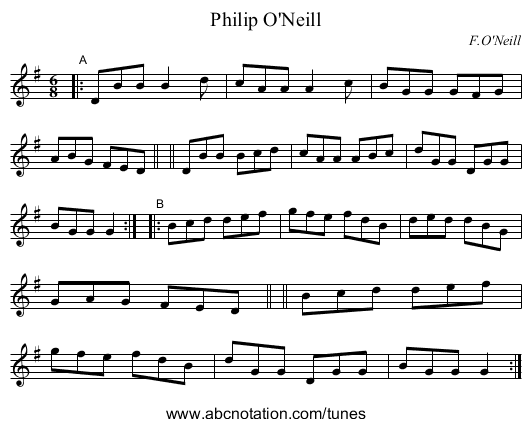 Philip O'Neill - staff notation