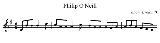 Philip O'Neill - staff notation