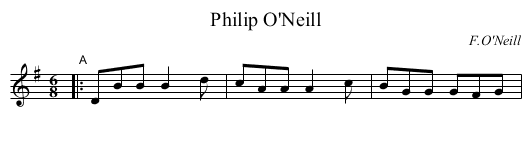 Philip O'Neill - staff notation