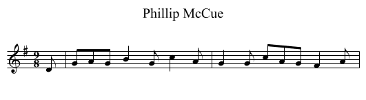 Phillip McCue - staff notation