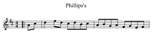 Phillips's - staff notation