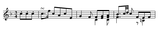 Piano Sonata No. 10 in C major, K 330 (300h), mvmt. 2 - staff notation