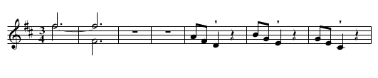 Piano Sonata no. 15 in D major, Scherzo - staff notation