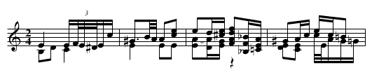 Piano Sonata no. 28 in A major, Adagio - staff notation