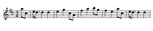 Piano Sonata No. 6 in D major, K 284 (205b), mvmt. 3m - staff notation