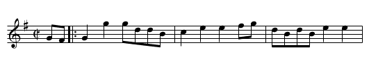 Pibddawns Hart [Hart's Hornpipe] - staff notation
